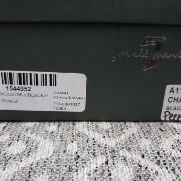 7 for All Mankind Women's Chandra Bootie 9 M/Black - Picture 11 of 11